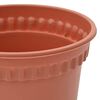 vidaXL Vaso Redondo para Flores 6 pcs Vermelho Tijolo &Oslash; 12,5 x 10 cm