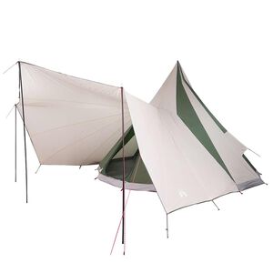 vidaXL Barraca Tipi com telhado Verde 510 x 690 x 330 cm tafet&aacute;