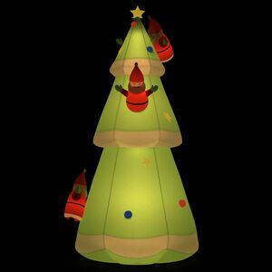 vidaXL &Aacute;rvore Natal insufl&aacute;vel com luzes LED 500 cm