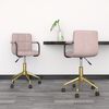 vidaXL Cadeiras de jantar girat&oacute;rias 2 pcs veludo rosa