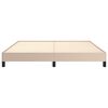 vidaXL Estrutura de cama 160x200 cm couro artificial cappuccino