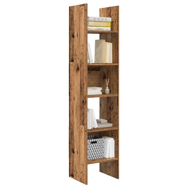 vidaXL Gabinete de Livros Madeira antiga 40 x 35 x 180 cm