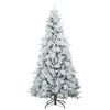 vidaXL &Aacute;rvore de Natal Artificial Articulada Nevado Flocked Branco