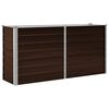 vidaXL Canteiro elevado de jardim a&ccedil;o galvanizado 160x40x77cm castanho