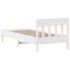 vidaXL Cama sem colch&atilde;o 90x190 cm madeira de pinho maci&ccedil;a branco