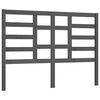 vidaXL Cabeceira de cama 166x4x100 cm pinho maci&ccedil;o cinzento
