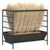 vidaXL Comedouro para Gado Preto 100 x 60 x 90 cm A&ccedil;o Laminado a Frio