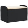vidaXL Banco de arruma&ccedil;&atilde;o com almofad&atilde;o 80x51x52 cm vime PE preto