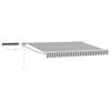 vidaXL Toldo Retr&aacute;til El&eacute;trico Antracite e Branco 3,5 x 2,5 m