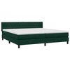 vidaXL Cama com molas colch&atilde;o 200x210 cm veludo verde-escuro