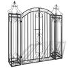 vidaXL Port&atilde;o de jardim ornamental 122x20,5x134 cm ferro forjado
