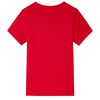 T-shirt para criança vermelho 128