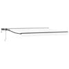 vidaXL Estrutura de Toldo Manual com LEDs Branco e Antracite 4 &times; 3,5 m