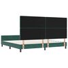 vidaXL Cama Box com cabeceira Verde Escuro 200 x 200 cm Veludo