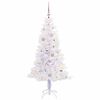 vidaXL &Aacute;rvore de Natal Artificial com 150 LEDs Branco 150 cm PVC e A&ccedil;o