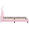 vidaXL Estrutura de Cama Infantil com Cabeceira Rosa 80 x 200 cm PU