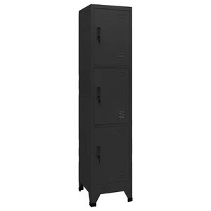 vidaXL Cacifo 38x45x180 cm a&ccedil;o preto