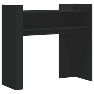 vidaXL Mesa consola 100x35x90 cm derivados de madeira preto