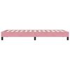 vidaXL Box Cama de primavera sem Colchão Rosa 80x210 cm Veludo