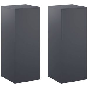 vidaXL Suporte para Plantas 2 pcs Antracite 40 x 40 x 100 cm