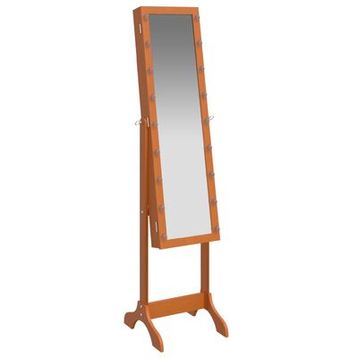 vidaXL Espelho de pé com luzes LED 34x37x146 cm