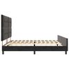 vidaXL Cama Box com cabeceira Preto 200 x 200 cm Veludo