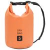 vidaXL Bolsa imperme&aacute;vel 5 L PVC laranja