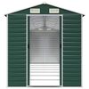 vidaXL Abrigo de jardim 191x640x198 cm a&ccedil;o galvanizado verde