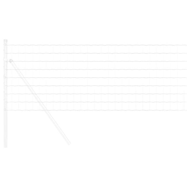 vidaXL Cerca Euro Prateado 0.6 x 25 m