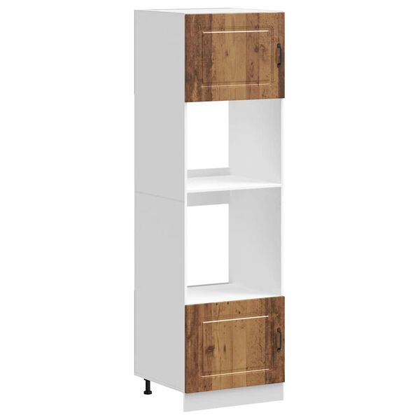 vidaXL Arm&aacute;rios forno 2 pcs Kalmar derivados de madeira madeira velha