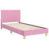 vidaXL Estrutura de Cama Infantil com Cabeceira Rosa 80 x 200 cm