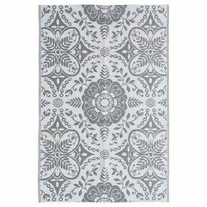 vidaXL Tapete de exterior 190x290 cm ARAKIL PP cinzento-claro