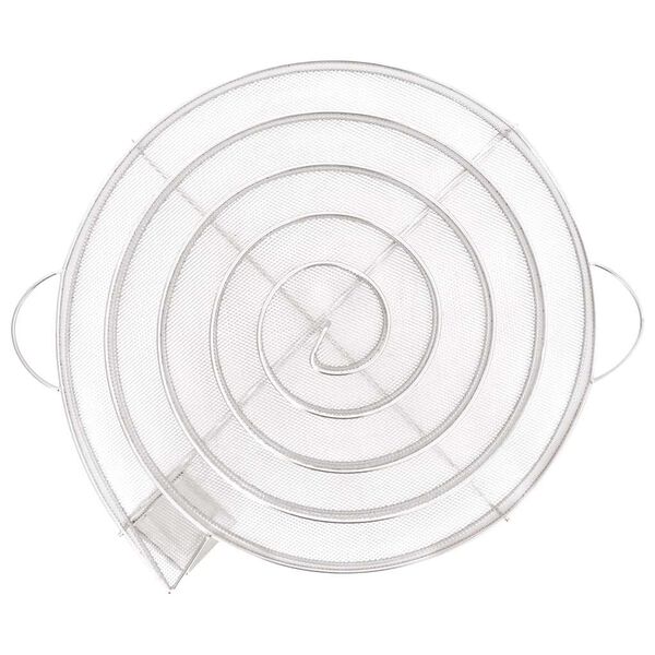 vidaXL Gerador de fumo frio redondo 33,5 cm a&ccedil;o inoxid&aacute;vel