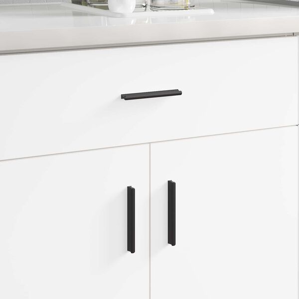 vidaXL Cabo 973 pcs Preto 106 x 7,4 x 15,5 mm Alum&iacute;nio