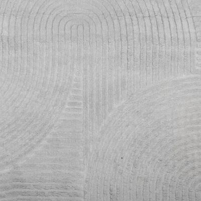 vidaXL Tapete de pelo curto IZA visual escandinavo Ø 160 cm cinzento
