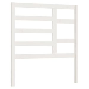 vidaXL Cabeceira de cama 96x4x104 cm pinho maci&ccedil;o branco