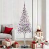 vidaXL &Aacute;rvore de Natal com 300 LEDs com suporte Branco 180 cm PE e A&ccedil;o