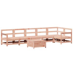 vidaXL 7 pcs conjunto sof&aacute;s jardim madeira abeto-de-douglas