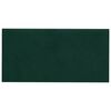 vidaXL Cabeceira de Parede 12 pcs Verde-Escuro Veludo