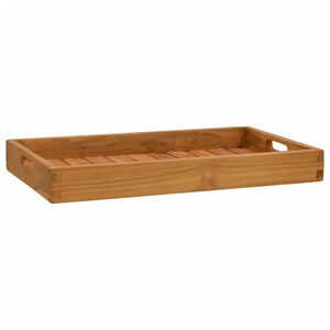 vidaXL Bandeja de servir 60 x 35 cm madeira de teca maci&ccedil;a