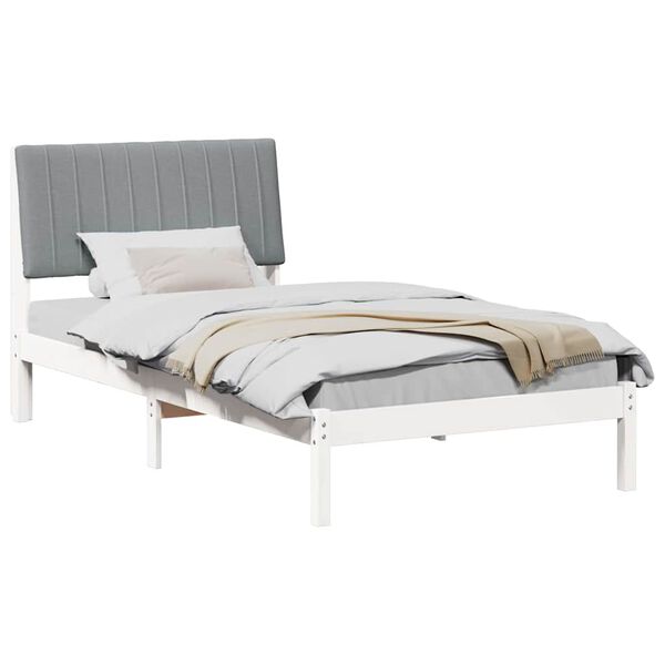 vidaXL Estrutura da Cama com cabeceira Branco 100 x 200 cm