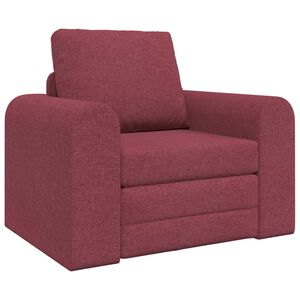 vidaXL Sof&aacute;-Cama Vinho Vermelho 98 x 71 x 83 cm tecido