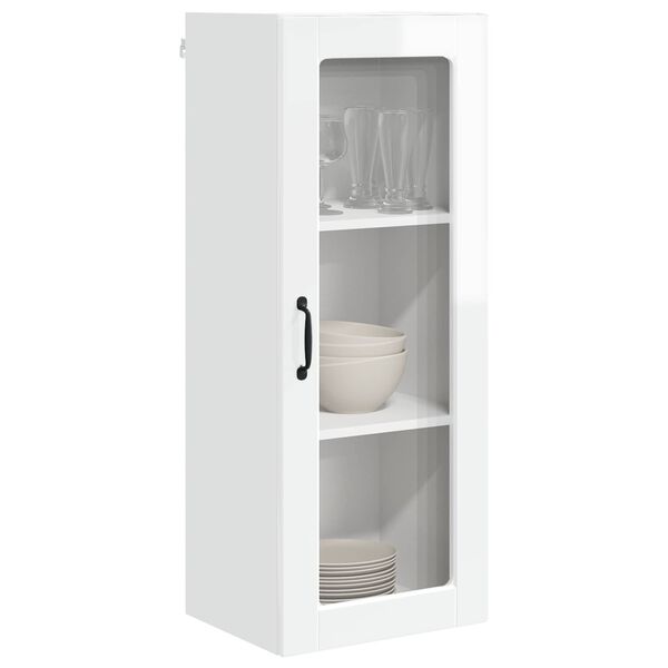 vidaXL Arm&aacute;rio de Cozinha com porta Branco Brilhante 40 x 31 x 100 cm