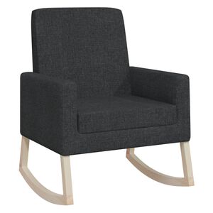 vidaXL Cadeira de baloi&ccedil;o tecido preto