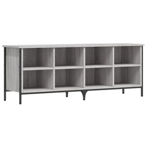 vidaXL Sapateira 131x35x50 cm derivados de madeira cinzento sonoma