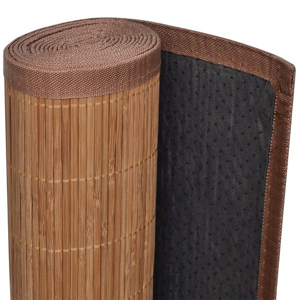 vidaXL Tapete de bambu 160x230 cm castanho
