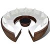 vidaXL 10 pcs conjunto lounge jardim c/ almofad&otilde;es vime PE castanho