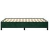 vidaXL Estrutura de cama sem colch&atilde;o 120x200 cm veludo verde-escuro