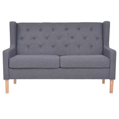 vidaXL Conjunto de sofás 3 pcs tecido cinzento