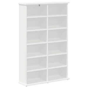 vidaXL Arm&aacute;rio para CD Branco 60 x 17 x 92 cm Derivados de Madeira